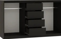 Komody>BROMARKT Komoda z szufladami i drążkami 160 cm do sypialni LOFT