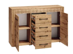 Zestawy Mebli Do Salonu|Komody>ML Meble Komoda z szufladami i drzwiami do salonu 138 cm ARTIS