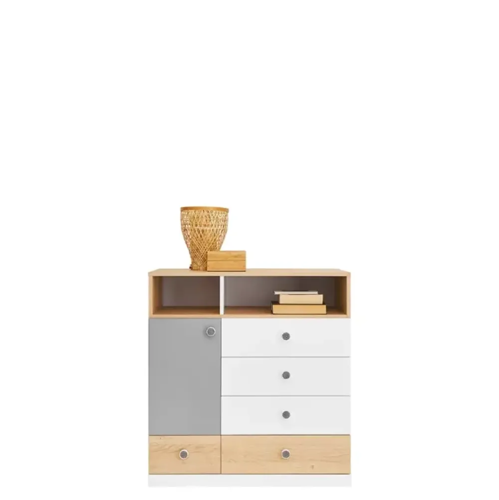 Zestawy Mebli Młodzieżowych|Komody>MEBLAR Komoda z szufladami i wnękami PATHE