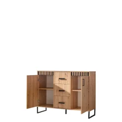 Meble Młodzieżowe|Zestawy Mebli Młodzieżowych>DOMEL Komoda z szufladami LAMELIX dąb artisan