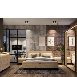 Zestawy Mebli Do Sypialni|Komody></noscript>lenart. Komoda z szufladami loft QUANT dąb artisan