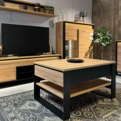 Zestawy Mebli Do Sypialni|Komody></noscript>lenart. Komoda z szufladami loft QUANT dąb artisan