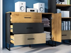 Zestawy Mebli Młodzieżowych|Komody></noscript>ML Meble Komoda z szufladami oraz cichym domykiem do pokoju młodzieżowego COLT