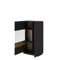 Komody>Helvetia Komoda z witryną 80 cm lewostronna KOBE