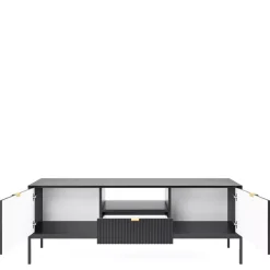 Zestawy Mebli Do Salonu></noscript>PIASKI Komplet mebli do salonu z komodą AVANTI czarny