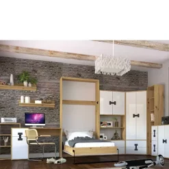 Zestawy Mebli Młodzieżowych>DOMEL Komplet mebli młodzieżowych z szafą narożną INDEX