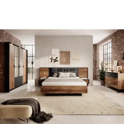 Zestawy Mebli Do Sypialni>LASKI Komplet mebli szafa i komoda do sypialni MESSA