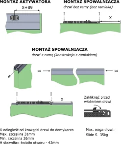 Akcesoria Do Szaf|Akcesoria Do Szaf>AIRTIC Komplet spowalniaczy do szaf przesuwnych dwudrzwiowych