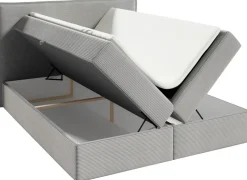 Łóżka Ze Stelażem|Łóżka Z Zagłówkiem>BROMARKT Kontynentalne łóżko 180x200 cm beżowe tapicerowane MALIBU