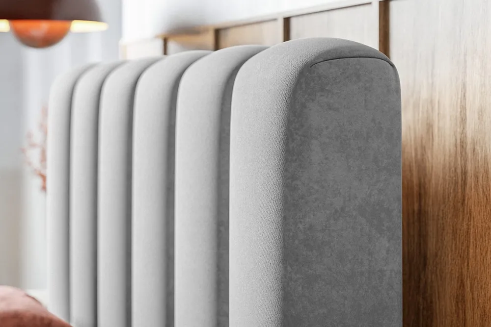 Łóżka Młodzieżowe|Łóżka Ze Stelażem>Riban Kontynentalne łóżko 140x200 cm z pojemnikiem beżowe dwuosobowe BALENO