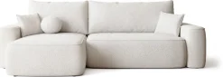 Narożniki|Meble Dla Dzieci></noscript>BROMARKT Kremowa kanapa narożna z funkcją spania do salonu CARMELLO DUO