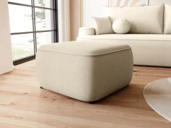 Meble Dla Dzieci|Meble Młodzieżowe>BROMARKT Kremowa nowoczesna pufa do salonu CARMELLO