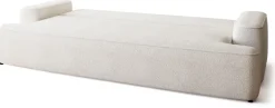 Kanapy I Sofy|Meble Młodzieżowe>BROMARKT Kremowa sofa boucle z funkcją spania do salonu CARMELLO