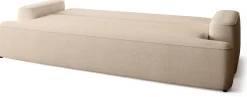 Meble Młodzieżowe|Kanapy I Sofy>BROMARKT Kremowa sofa z funkcją spania i poduchami do salonu CARMELLO