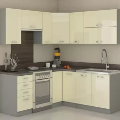 Meble Kuchenne>Lempert Kremowe meble do kuchni CARMEN 5