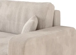 Narożniki></noscript>BROMARKT Kremowy narożnik sztruksowy z funkcją spania do salonu PUMI XL