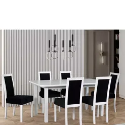 Krzesła Drewniane|Krzesła>DREWMIX Krzesło skandynawskie białe GROTTO