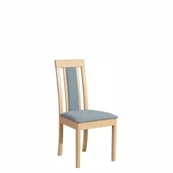 Krzesła Drewniane|Krzesła>DREWMIX Krzesło tapicerowane do jadalni GROTTO dąb sonoma