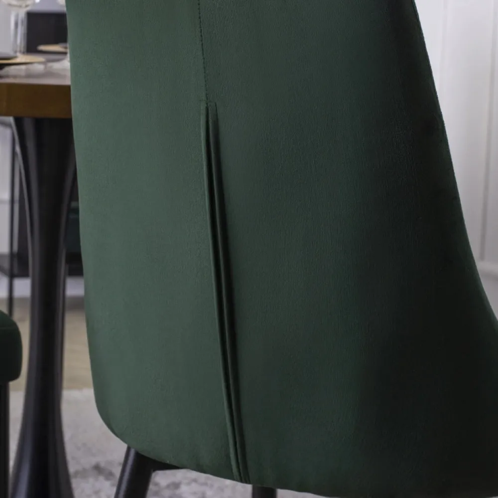 Krzesła Tapicerowane|Krzesła>MEBEL ELITE Krzesło tapicerowane do jadalni zielone welurowe CORIO Odcienie zielonego