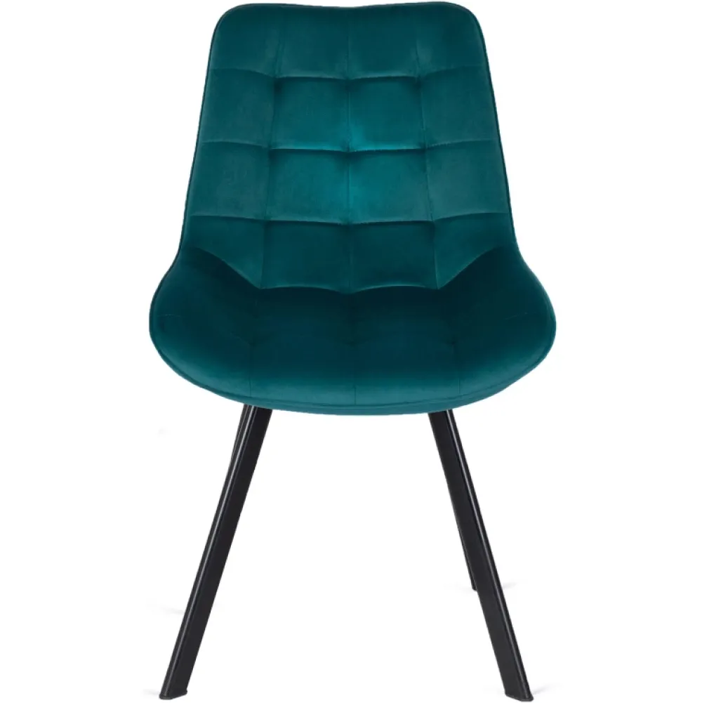 Krzesła Tapicerowane|Krzesła>MEBEL ELITE Krzesło tapicerowane do jadalni turkusowe welurowe RILLO Turkusowy