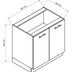Meble Kuchenne>Stolkar Kuchenna szafka dolna ADELE