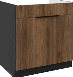 Meble Kuchenne>Lempert Kuchenna szafka pod zlewozmywak 80 cm MARGARET orzech okapi