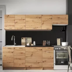 Meble Kuchenne>Stolkar Kuchnia loftowa MELA dąb artisan