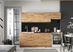 Meble Kuchenne></noscript>Stolkar Kuchnia loftowa MELA dąb artisan