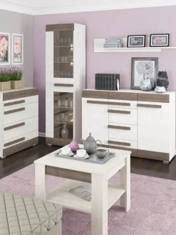 Zestawy Mebli Młodzieżowych|Ławy I Stoliki></noscript>ML Meble Kwadratowy stolik kawowy do salonu 67x67 cm BLANCO