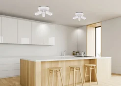 Oświetlenie Przedpokoju|Oświetlenie Jadalni>Candellux Lighting Lampa biała sufitowa talerz 3x15W Colly