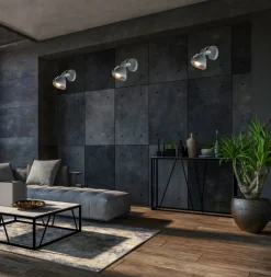 Oświetlenie Przedpokoju|Oświetlenie Sypialni>Candellux Lighting Lampa ścienna kinkiet Crodo E14 szary