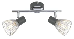 Oświetlenie Przedpokoju|Oświetlenie Jadalni>Candellux Lighting LAMPA ŚCIENNA MODO LISTWA E14 CZARNY+CHROM