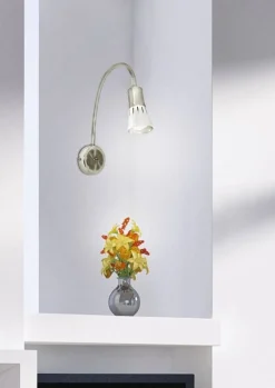 Oświetlenie Przedpokoju|Oświetlenie Sypialni>Candellux Lighting Lampa ścienna kinkiet nikiel mat Arnea