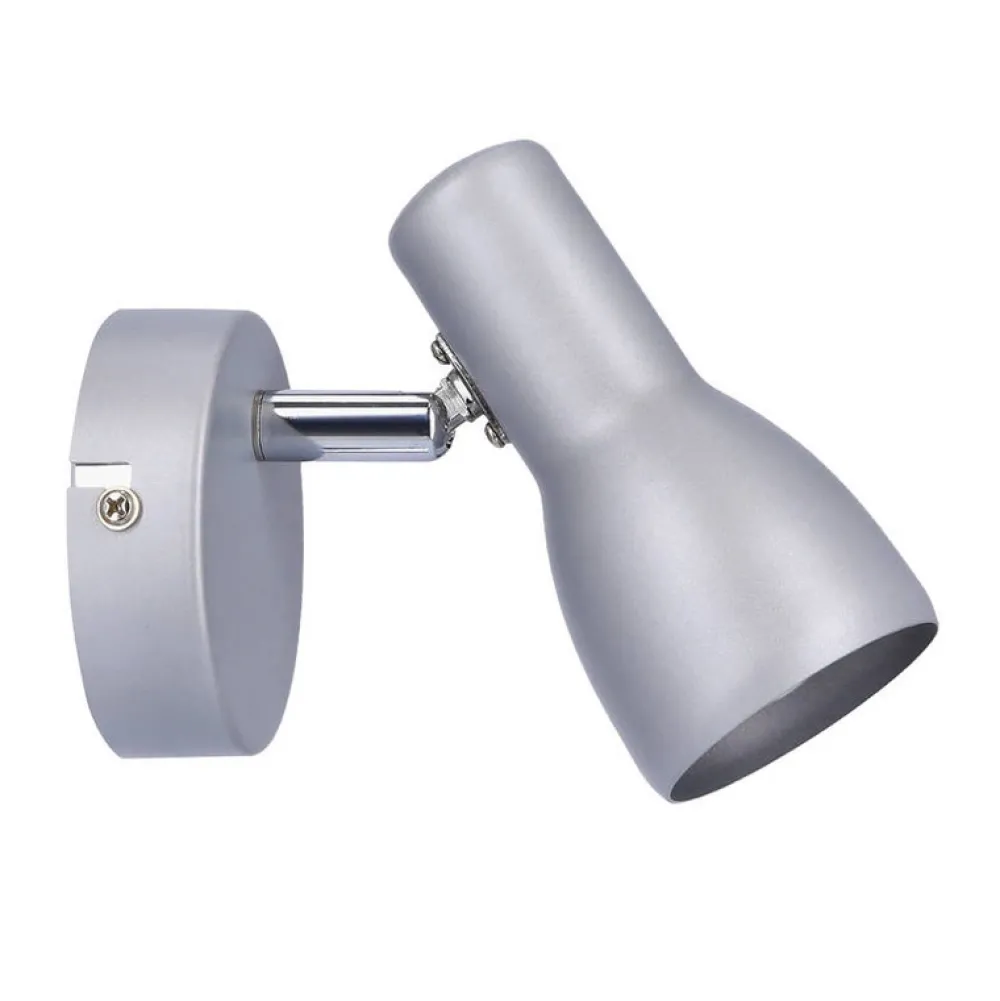 Oświetlenie Pokoju Dziecięcego|Oświetlenie Sypialni>Candellux Lighting Lampa ścienna kinkiet Picardo E14 szary srebrny