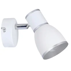 Oświetlenie Przedpokoju|Oświetlenie Sypialni>Candellux Lighting Lampa ścienna kinkiet 1xE14 biały+chrom FIDO