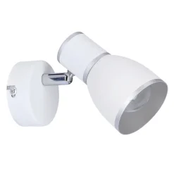 Oświetlenie Przedpokoju|Oświetlenie Sypialni></noscript>Candellux Lighting Lampa ścienna kinkiet 1xE14 biały+chrom FIDO