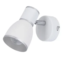 Oświetlenie Przedpokoju|Oświetlenie Sypialni></noscript>Candellux Lighting Lampa ścienna kinkiet 1xE14 biały+chrom FIDO