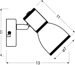 Oświetlenie Przedpokoju|Oświetlenie Sypialni></noscript>Candellux Lighting Lampa ścienna kinkiet 1xE14 biały+chrom FIDO