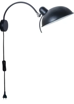 Oświetlenie Przedpokoju|Oświetlenie Sypialni>Candellux Lighting Lampa ścienna kinkiet 1X40W E14 czarny NORA