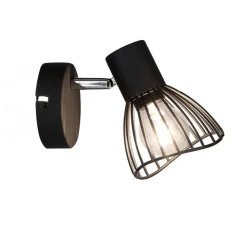 Oświetlenie Przedpokoju|Oświetlenie Jadalni>Candellux Lighting Lampa ścienna kinkiet 1X40W E14 czarny FLY