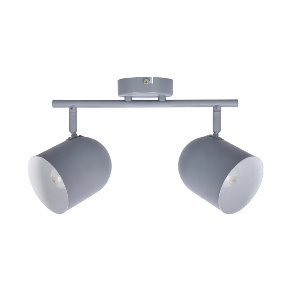 Oświetlenie Sypialni|Oświetlenie Kuchni>Candellux Lighting Lampa ścienna listwa 2X40W E27 szary mat AZURO