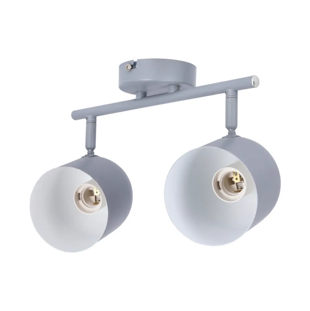 Oświetlenie Sypialni|Oświetlenie Kuchni>Candellux Lighting Lampa ścienna listwa 2X40W E27 szary mat AZURO