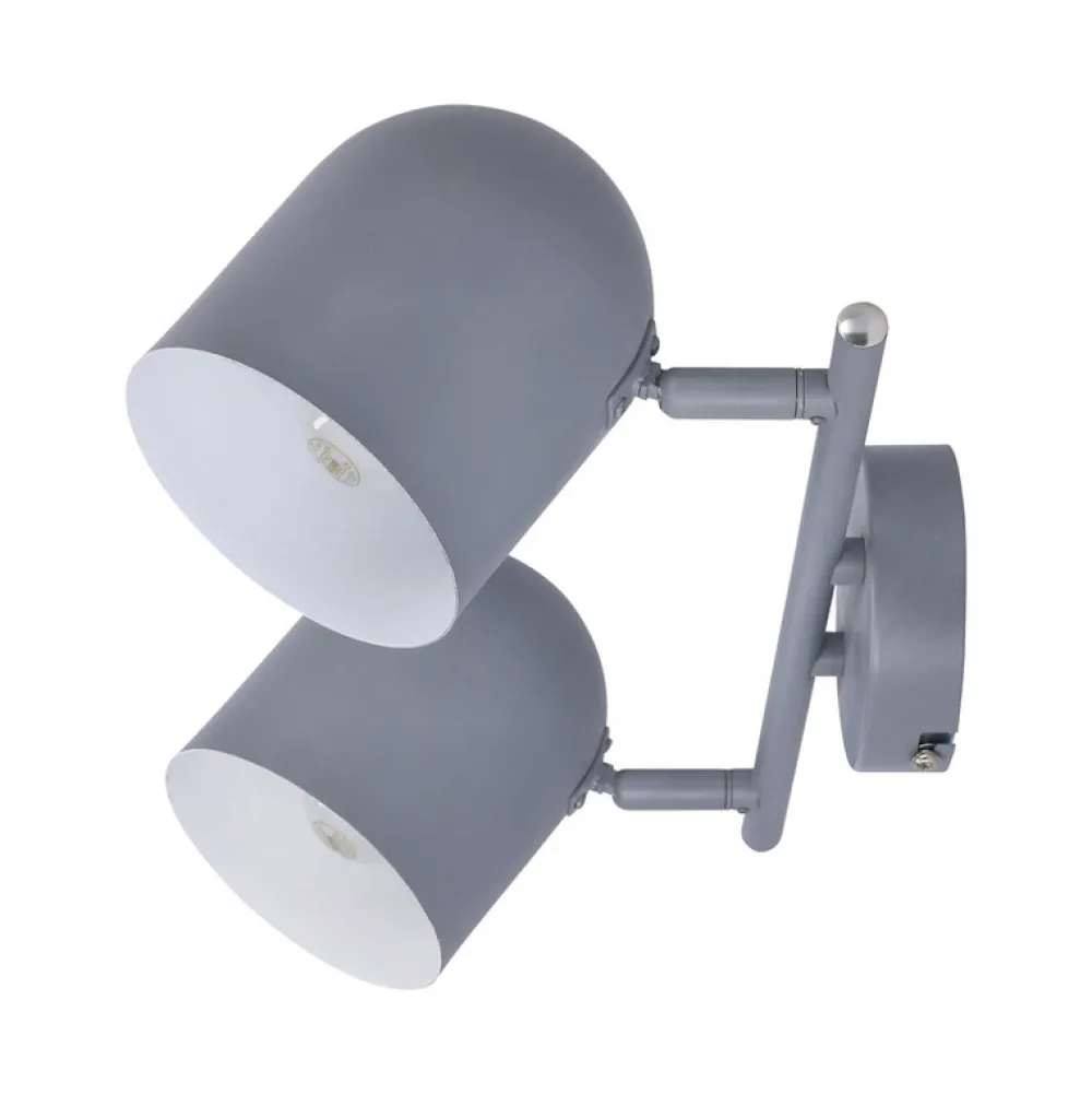 Oświetlenie Sypialni|Oświetlenie Kuchni>Candellux Lighting Lampa ścienna listwa 2X40W E27 szary mat AZURO