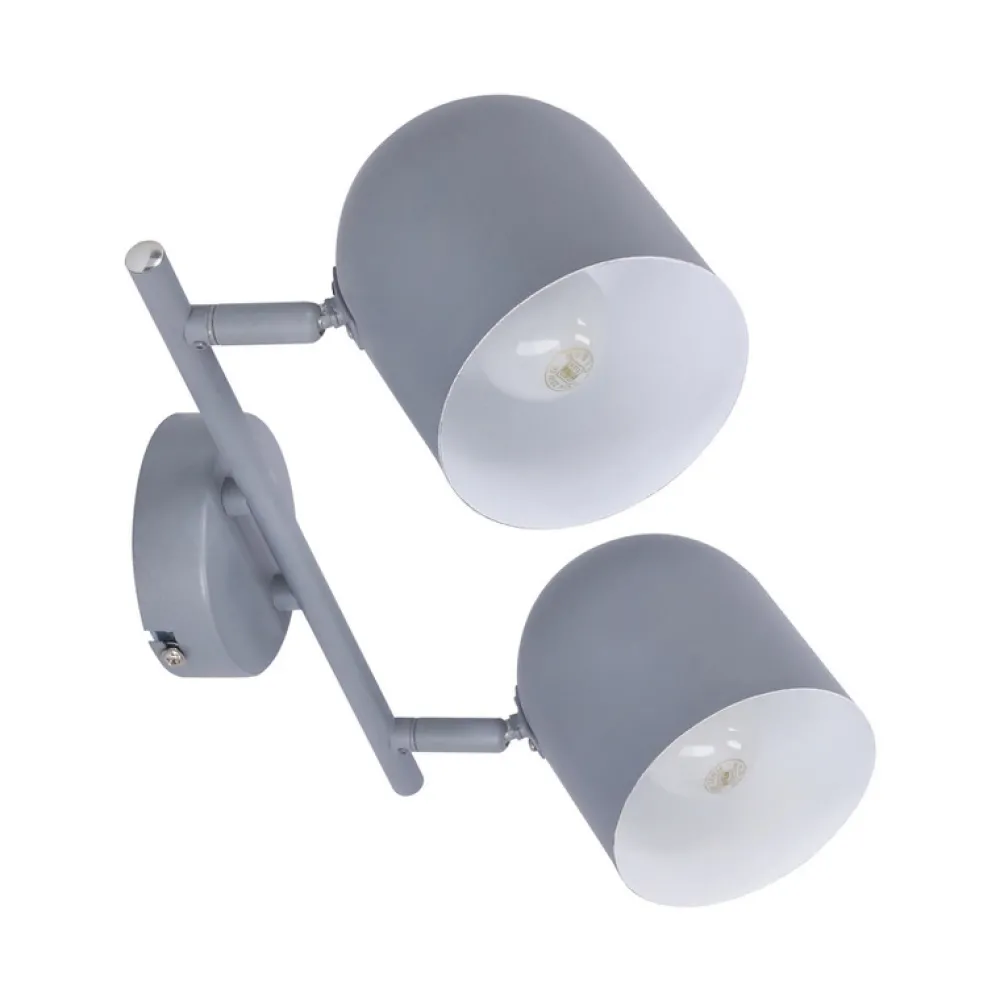 Oświetlenie Sypialni|Oświetlenie Kuchni>Candellux Lighting Lampa ścienna listwa 2X40W E27 szary mat AZURO