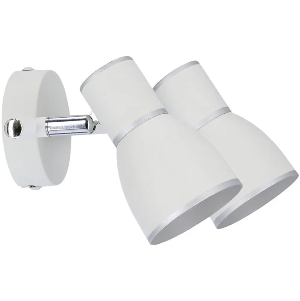 Oświetlenie Przedpokoju|Oświetlenie Łazienki>Candellux Lighting Lampa ścienna listwa 2X40W E14 biały/chrom FIDO