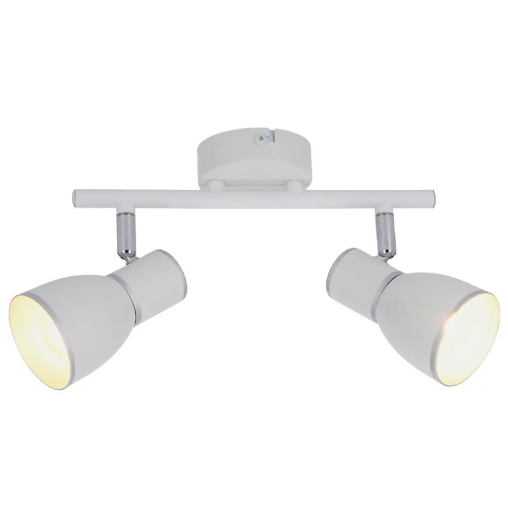 Oświetlenie Przedpokoju|Oświetlenie Łazienki>Candellux Lighting Lampa ścienna listwa 2X40W E14 biały/chrom FIDO