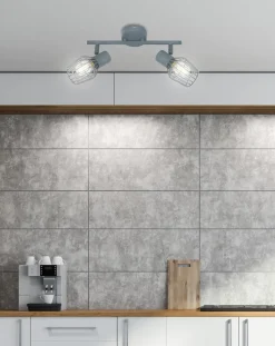 Oświetlenie Przedpokoju|Oświetlenie Jadalni>Candellux Lighting Lampa ścienna listwa 2X40W E14 szary VIKING