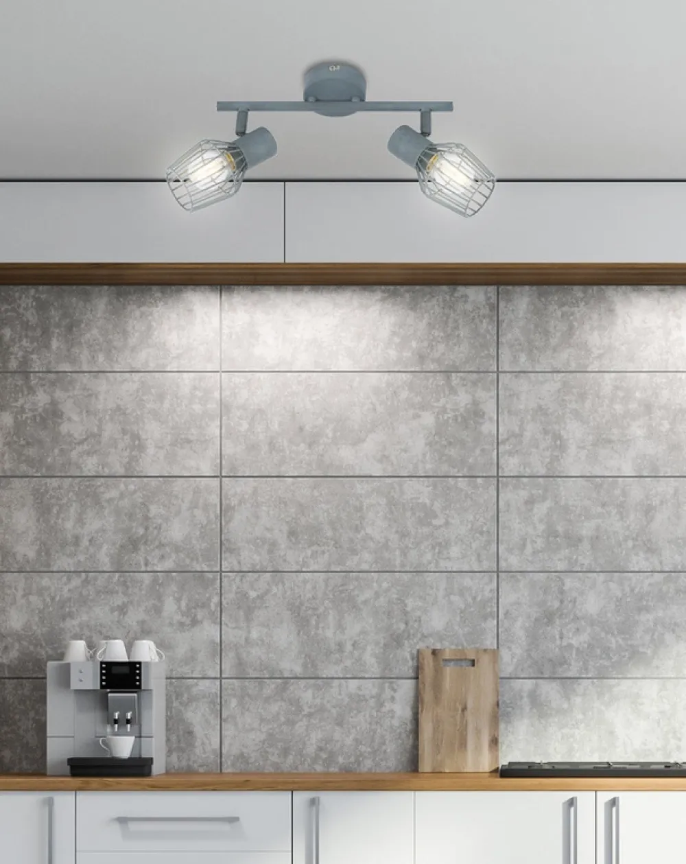 Oświetlenie Przedpokoju|Oświetlenie Jadalni>Candellux Lighting Lampa ścienna listwa 2X40W E14 szary VIKING