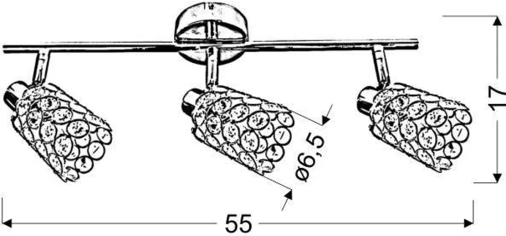 Oświetlenie Przedpokoju|Oświetlenie Jadalni>Candellux Lighting Lampa ścienna listwa 3X40W G9 mosiądz YORKY