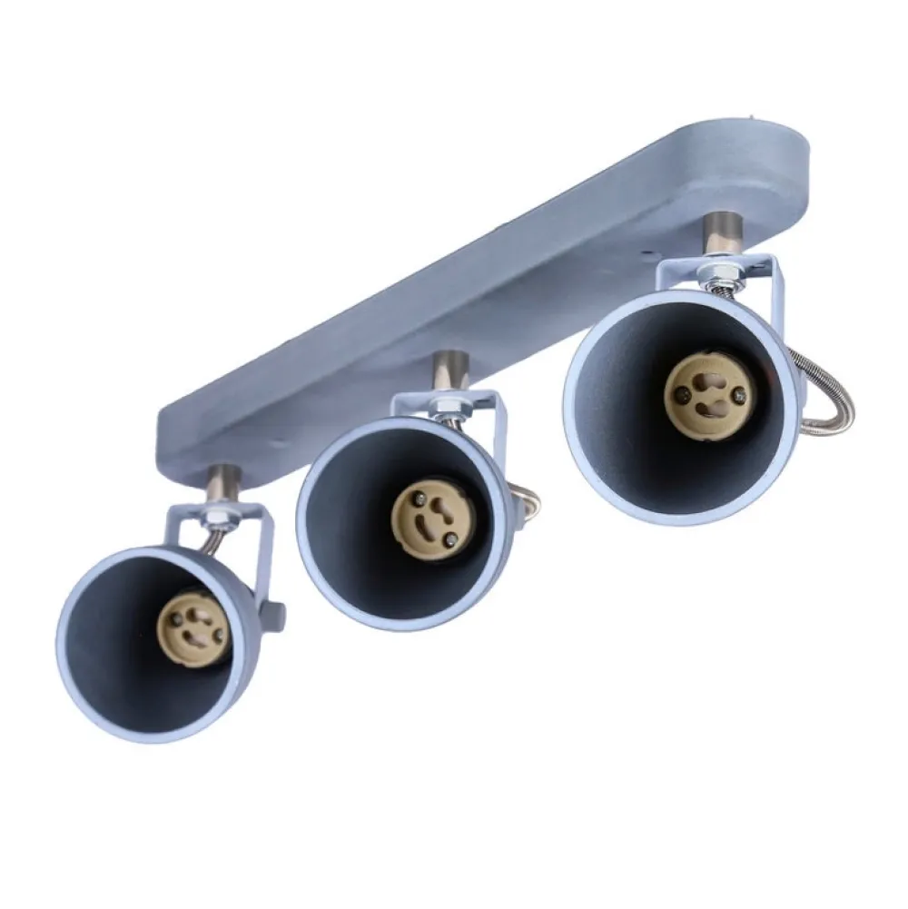 Oświetlenie Przedpokoju|Oświetlenie Jadalni>Candellux Lighting Lampa ścienna listwa 3X40W GU10 szary mat ASH